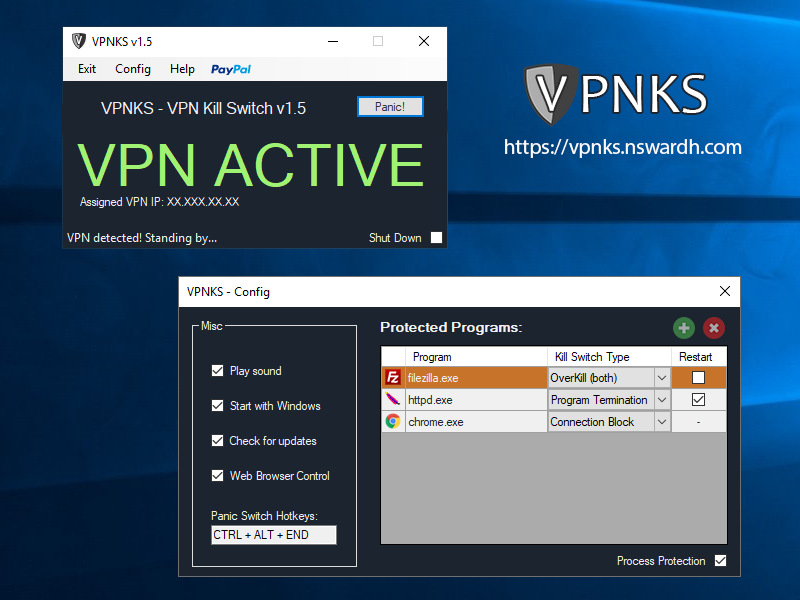 Protection against unexpected VPN dropouts